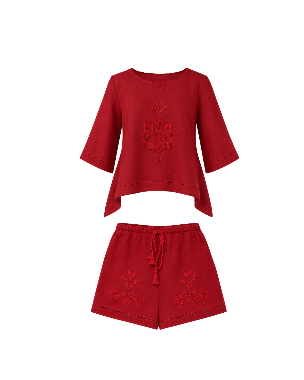 Araks collection – hand-embroidered linen and silk by Mairik