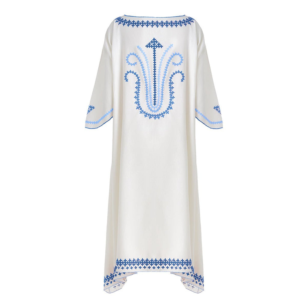 Sanahin Robe – hand-embroidered linen by Mairik, view 10